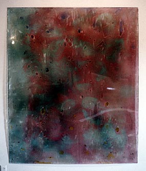 Mem-Com, left panel (1969), painting