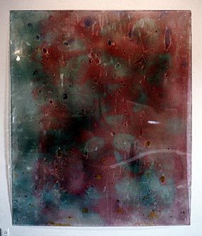 Mem-Com, left panel (1969), painting