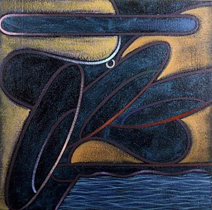 Poolside (1992), painting