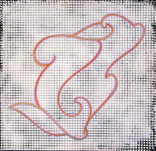 Surface Space-Refigured (1993), painting