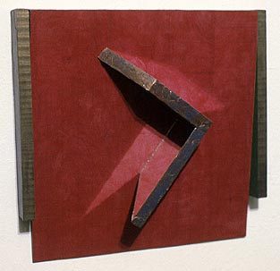 Ever Present Square - Six - Red (1980), sculpture