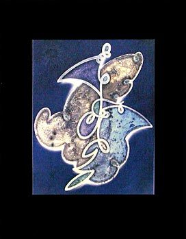 Hue-Scrip Blue Shift (edition of 2) (2002), paper