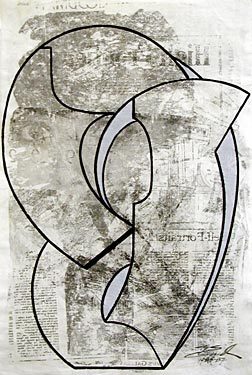 Translation III (1985-87), paper
